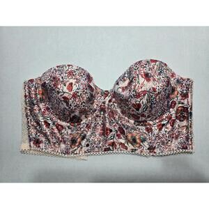 Victoria Secret: Dream Angels: Longline Bra: 36C: Floral: Multiposition: NWT